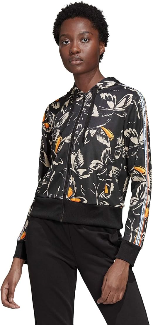 Amazon アディダス パーカー トレーニングウェア Farm Print Ht Gey27 レディース ブラック ブラック Ei4815 日本 J M 日本サイズm相当 フィットネス トレーニング スウェット パーカー 通販