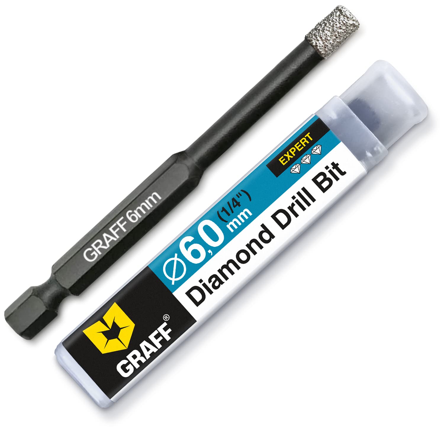 GRAFF Diamond Drill Bit for Porcelain Tile Ceramic Marble Brick 6mm