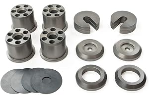 VOODOO 13 Voodoo13 SBNS-0100 Subframe Bushing Hard Clear Anodized Finish | Compatible with Nissan 240sx 1989-1994