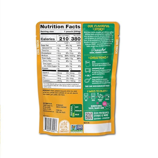 SOMOS, CORN WHITE RICE MEXICAN, 8.8 OUNCE