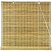Oriental Furniture Burnt Bamboo Roll Up Blinds - Natural - (72 in. x 72 in.)
