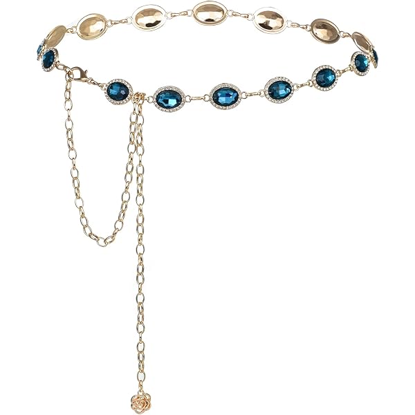 Xiokyo Bling Rhinestone Concho Belt Gold Metal Western Pink  display picture 1