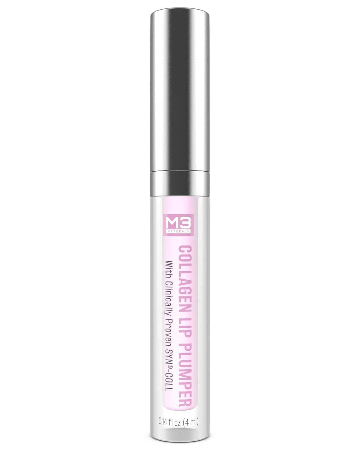 M3 Naturals Collagen Lip Plumper Clinically Proven Natural Lip Enhancer for Fuller Softer Lips Increased Elasticity Reduce Fine Lines Hydrating Plump Gloss Lipstick Primer 4 ml : Beauty