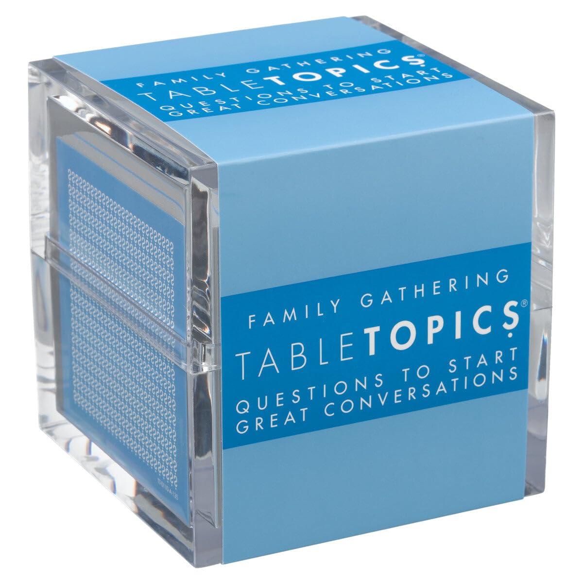 Photo 1 of TableTopics Family Gathering Conversation Cards for Multi-Generational Get Togethers with 135 Questions to Use with Relatives at Reunions, Holidays, & Other Events