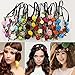 Hippie Love Flower Garland Crown Festival Wedding Hair Wreath Boho Floral Headband (White)