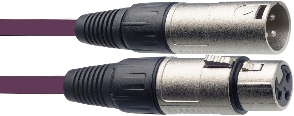 Stagg SMC3 CPP 3 m XLR to XLR Microphone Cable - Purple, 3m - Image 3