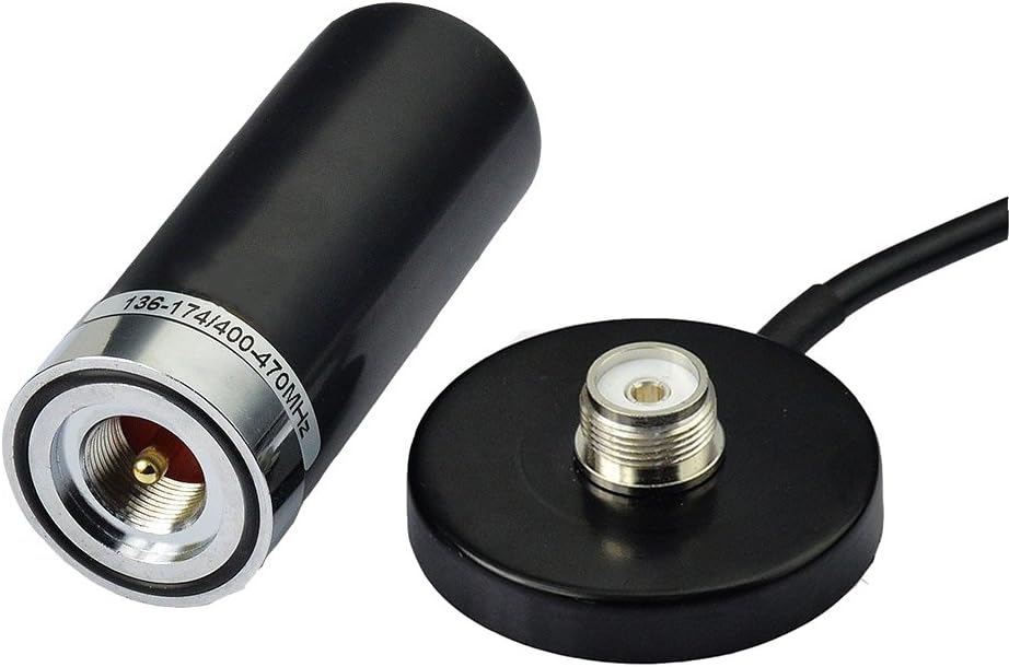 HH-N2RS Dual Band Antenna UHF VHF 400-470 136-174MHZ and SO239 Mount Magnetic Base UHF PL-259 Antenna Cable Roof or Trunk for Mobile Radios PL259 Connector - Image 5