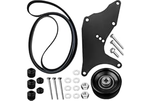 HUQUZN LS Truck SUV Dual Alternator Bracket Kit Compatible with GM Trucks and SUV with The 4.8 5.3 6.0, and 6.2L Vortec V8 Gas Engines 1999-2013, Fit for Chevy Tahoe GMC Yukon Cadillac Hummer H2