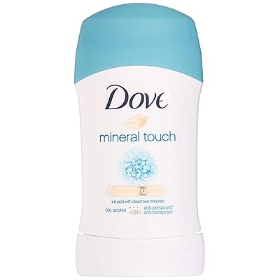 Dove Natural Touch with Dead Sea Minerals, Antiperspirant &amp;amp;amp; Deodorant Stick, 1.4 Oz  40 Ml Pack of 4