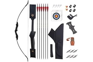 SOPOGER Archery Bow and Arrow Adult - Takedown Recurve Bows Archery Set for Adults Youth Beginner 20lbs 30lbs 40lbs Left and Right Handed Outdoor Target Practice Hunting
