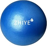 ZHIYE Mini Pilates Ball 25cm PVC Anti-Slip Core Fitness Ball Blue 80kg