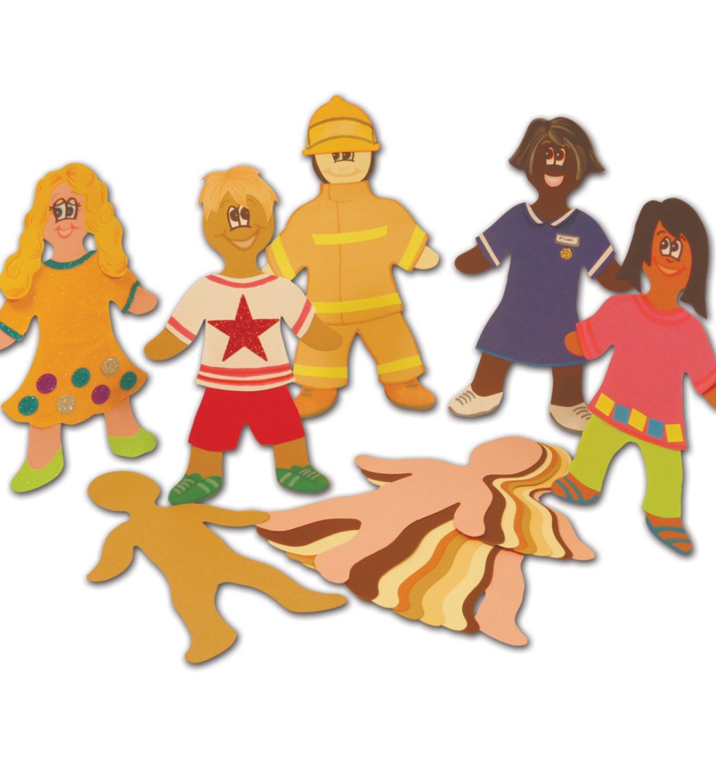 Springboard 45017 Pre-Cut Multicultural Card Bodies (Pack of 30)