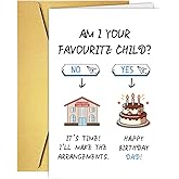 GVMGVM Funny Birthday Card for Dad Father Stepfather, Humorous Dad Birthday Card from Son Daughter Kids, Hilarious Daddy Bday Gift for Men