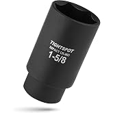 TIGHTSPOT 1/2" Dr 1 5/8 Inch Deep Socket, Anti-Round 6-Pt, CRMO Steel
