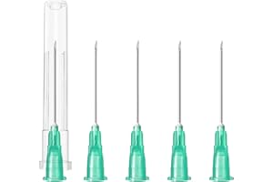 100 Pack 21G 1.5 Inch Needle for Lab Accessories,Industrial Dispensing Accessories,Individually Packaged