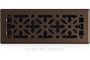 Decor Grates AGH310-RB Gothic Steel Floor Register, 3x10 Inches, Rubbed Bronze Finish