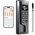 Paneceia Meat Thermometer Digital Wireless, 800FT Long Range Bluetooth Cooking Thermometer, Food Thermometer for Remote Monitoring of Grill, Oven, Smoker, Air Fryer, Rotisserie, iOS & Android App