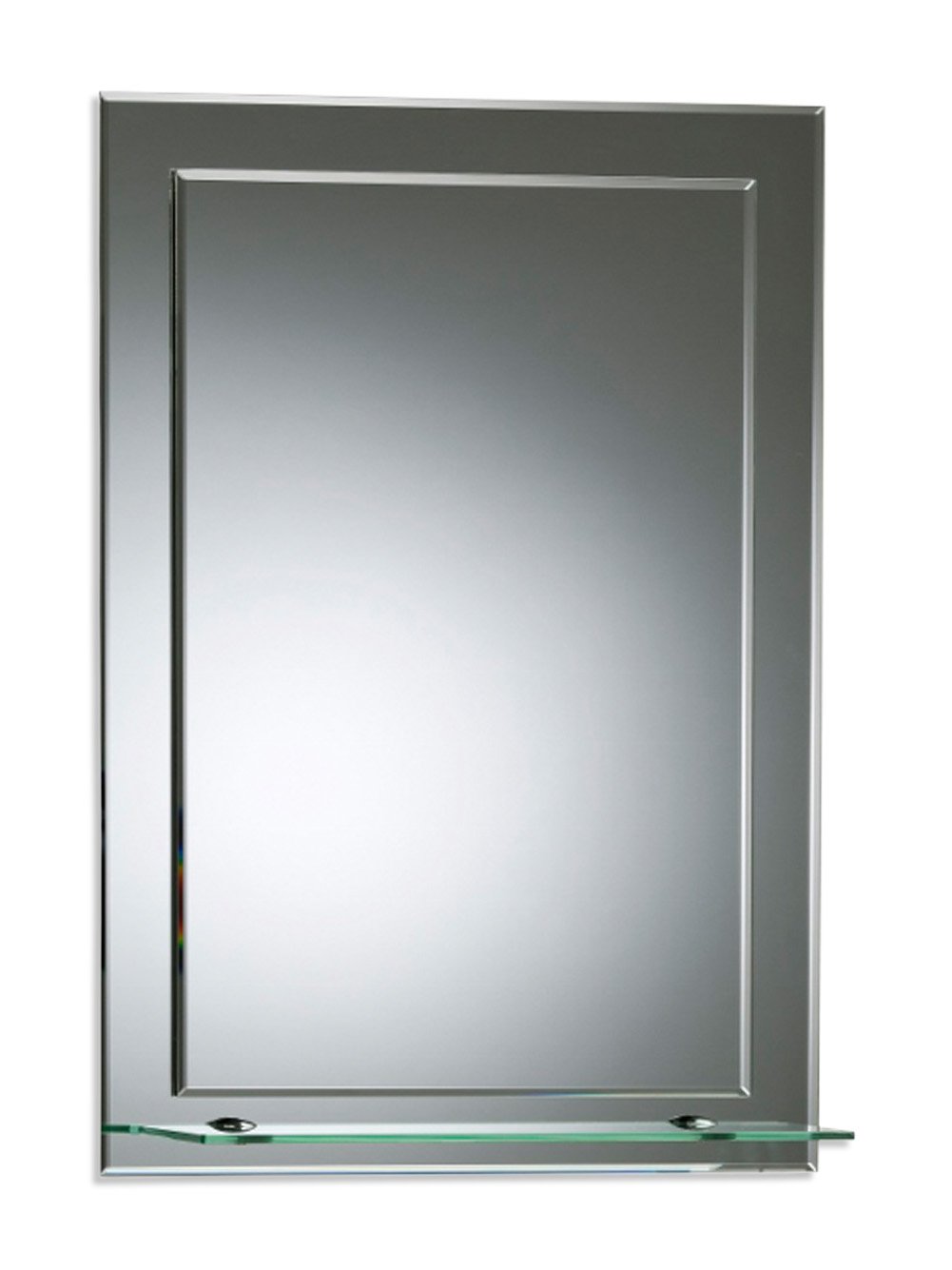 Neue Design BATHROOM MIRROR ON MIRROR Elegant Rectangular WITH SHELF