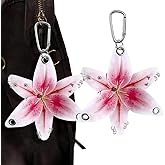 RUIYDZ Flower Keychains for Women Flower Keychain Accessories Floral Keychain Cute Key Chain for Car Keys Bag Charms