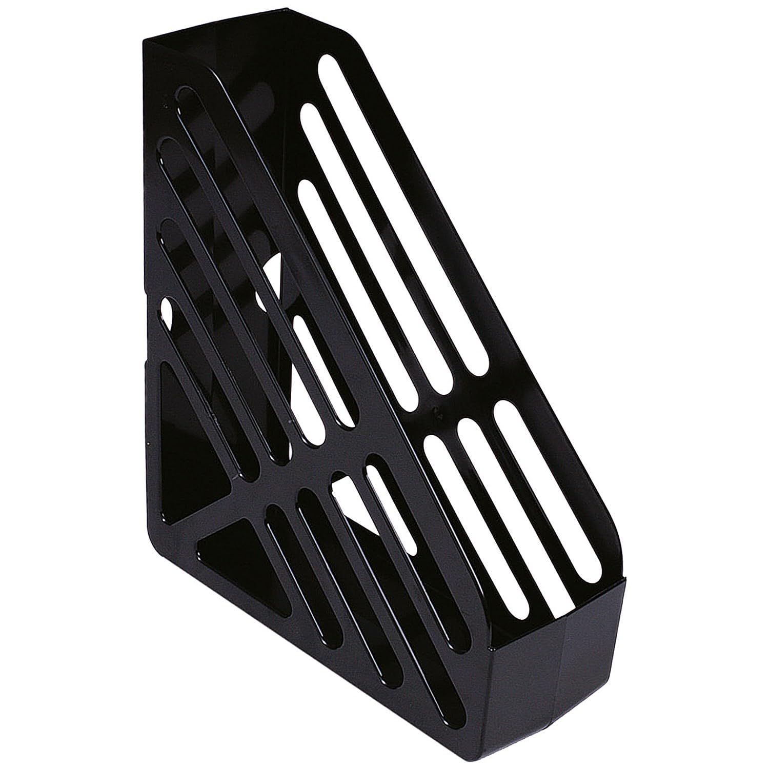 Q-Connect Magazine Rack, Black