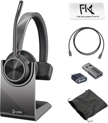 Amazon.com: Poly Voyager 4310 UC Wireless Bluetooth Headset (USB-A