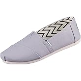Toms Women's Alpargata Espadrille Loafer Flat, Drizzle Grey Recycled Cotton Canvas, 10