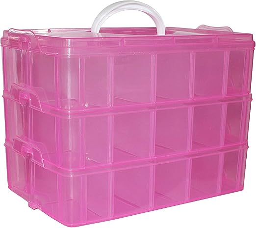 Boîte De Rangement à 6 Compartiments Pour Photos 13x18 Cm - Organisateur En Plastique Pour Cartes, Bijoux, Petites Pièces