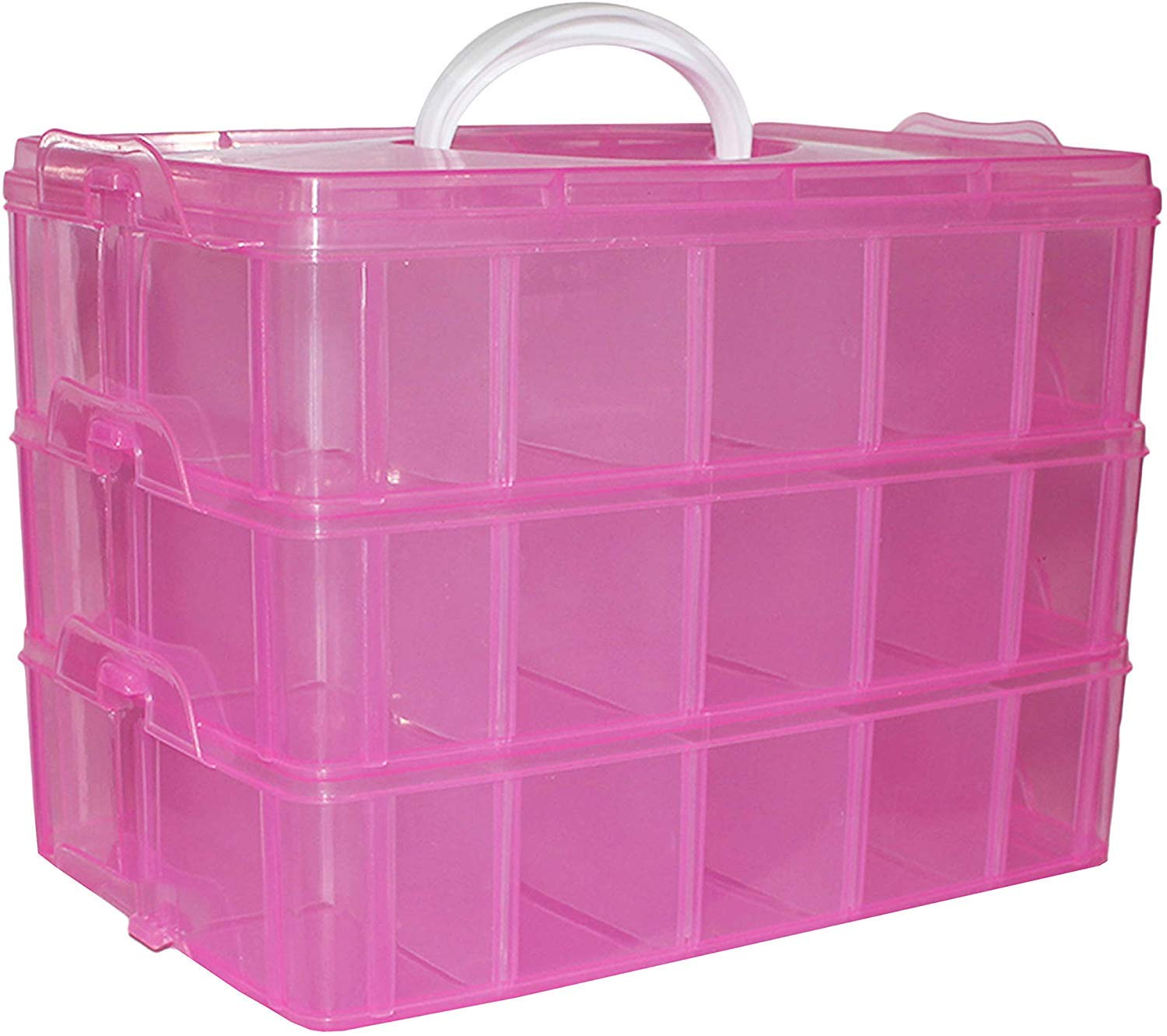 Sortierbox Stapelbare Box mit 50 verstellbaren Trennern