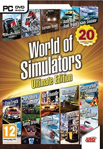 World of Simulators Ultimate Edition - 20 Games (PC DVD)
