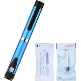60 Unit Reusable Pen Injector with 2Pcs 3mL Cartridges and Protect Case | Universal Compatibility for Commute, Travel, Gym, Outdoor, Bedside (Blue)