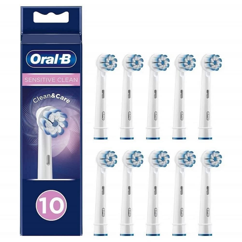 Oral-B Sensitive Clean Toothbrush Heads with Ultra Thin Bristle Technology for Our Gentlest Cleaning, Pack of 10