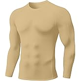 SPVISE Compression Shirt Men Long Sleeve, Cool Dry Men's Athletic Workout Running T-Shirt Tops, Sports Rash Guard Base Layer