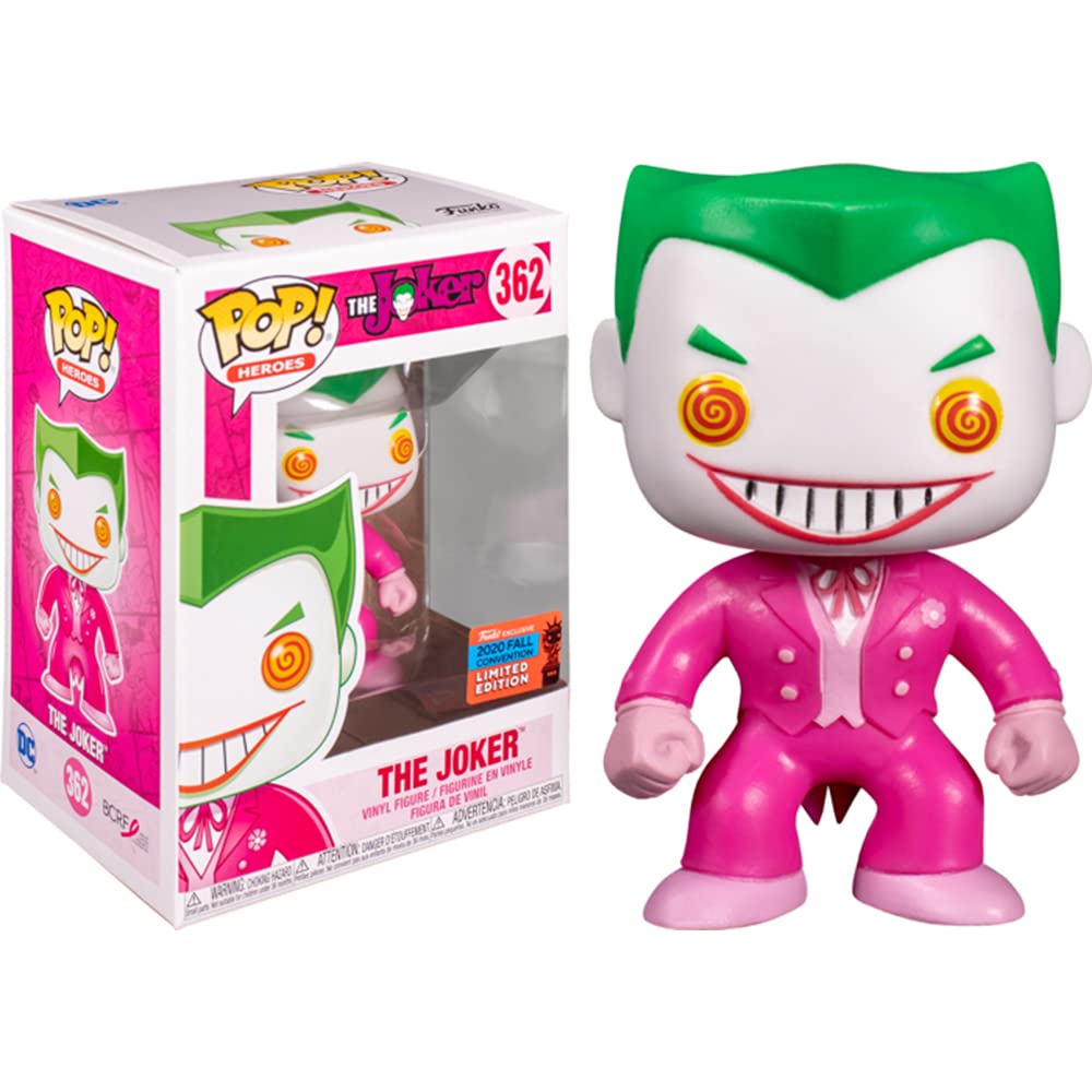 Funko 50671 Pop! Heroes: Breast Cancer Awareness - The Joker (Pink NYCC 2020 Exclusive) #362