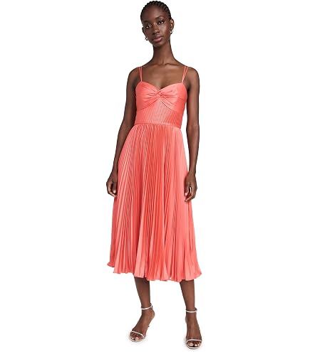 alc moira pleated maxi dress Womens Dress, Black, 0 at Amazon Women's Clothing store 女吊带连衣裙 Color:LT MINT MULTI FLORAL fashion pieces that feel Valencia Set — where