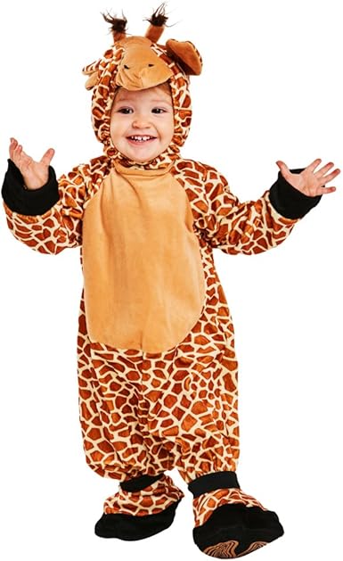 Amazon Com Toddler Giraffe Halloween Costume Size 1 2t Clothing