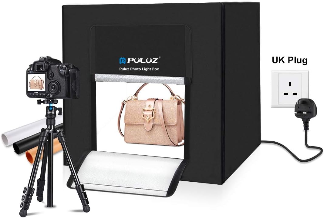 PULUZ Photo Studio PULUZ 80cm Folding Portable 80W Amazon.co.uk
