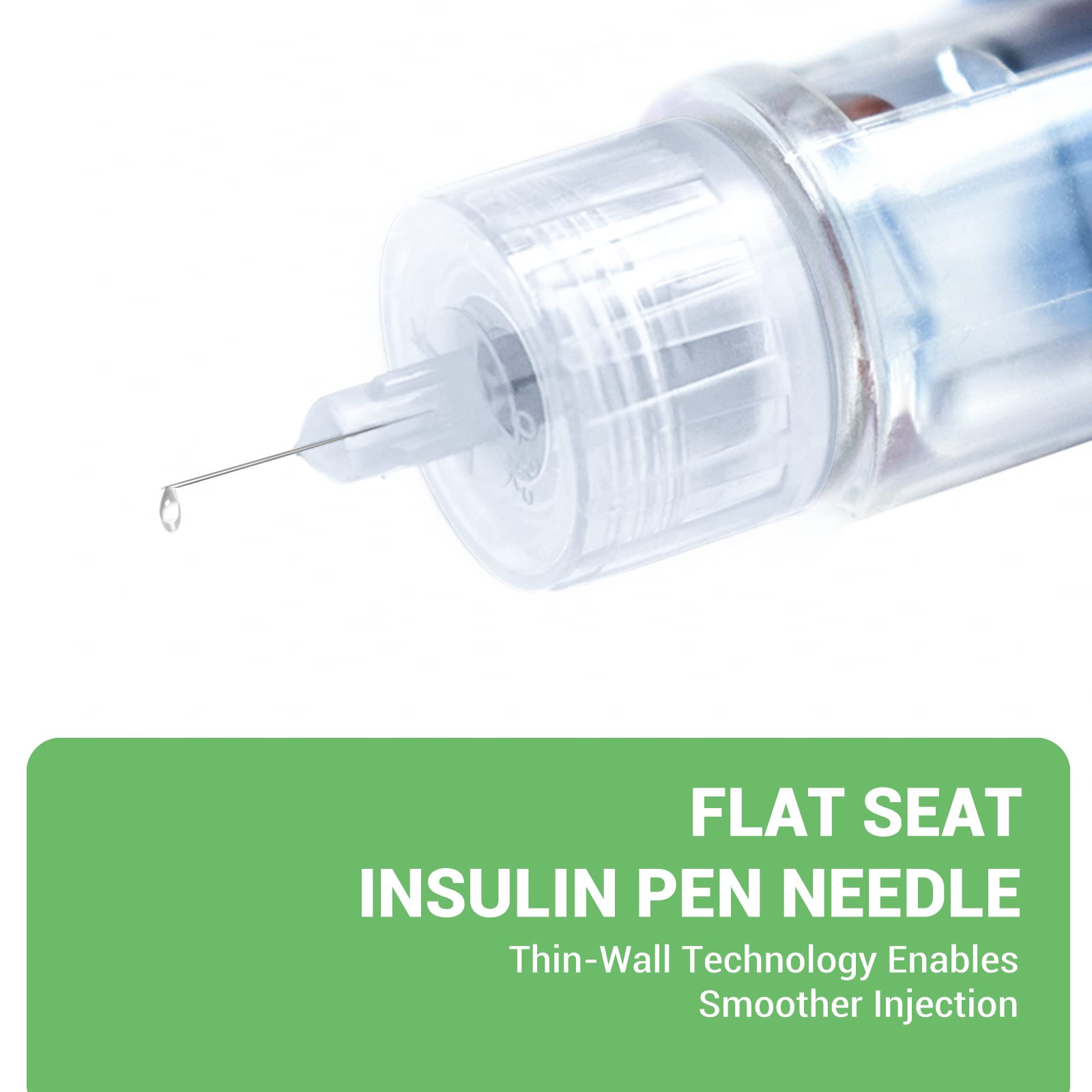Insulin Pen Needles, 32G 4mm Ultra Fine Pen Needles for Insulin Injection, Compatible with Most Insulin Pens, 0.23mm x 4mm (5/32”) 100 Count