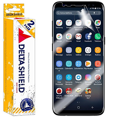 Galaxy s8+ screen protector (s8 plus)[2-pack], deltashi…