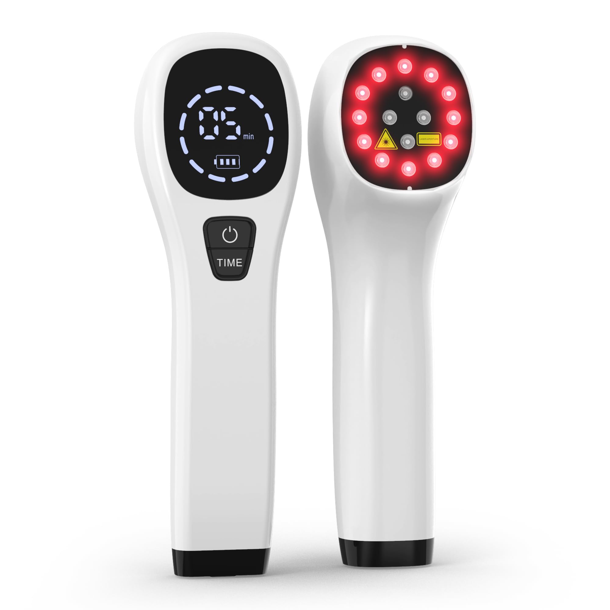 KTS Portable Red Light Device, 12 x 650nm&4X 808nm Pain Relief Device for Body, Handheld Red Light Device for Human Pet, Relieving Joint and Muscle, Knee, Shoulder, Back, Neck, Waist