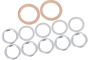 A ABSOPRO 12pcs Oil Drain Plug Gaskets Replacement for Toyota 12157-10010 90430-24003 90430-18008 Item Replacement