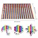 Outuxed 2 Sheets 12 x 20 Inches Rainbow Holographic Stripe Heat Transfer Vinyl HTV for T-Shirts