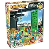 Domino Rally Starter Set 60 multi-colored Zigzag tower with slalom ball