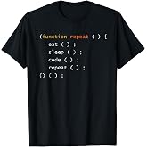 Function Repeat Eat Sleep Code Repeat Funny Programmer T-Shirt