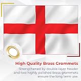 SHATCHI 5ft x 3ft England National Flag 152cm x 91cm with Eyelets Polyester view 6