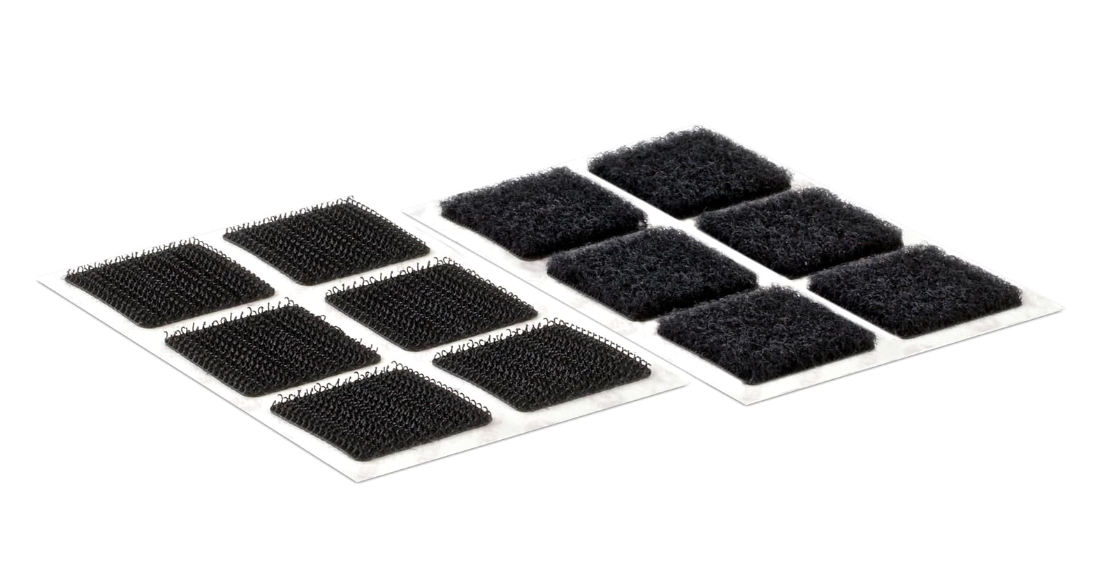 VELCRO Brand - Stick On Hook and Loop Fasteners | Perfect for Home or Office | 25mm Squares | Black | Pack of 24