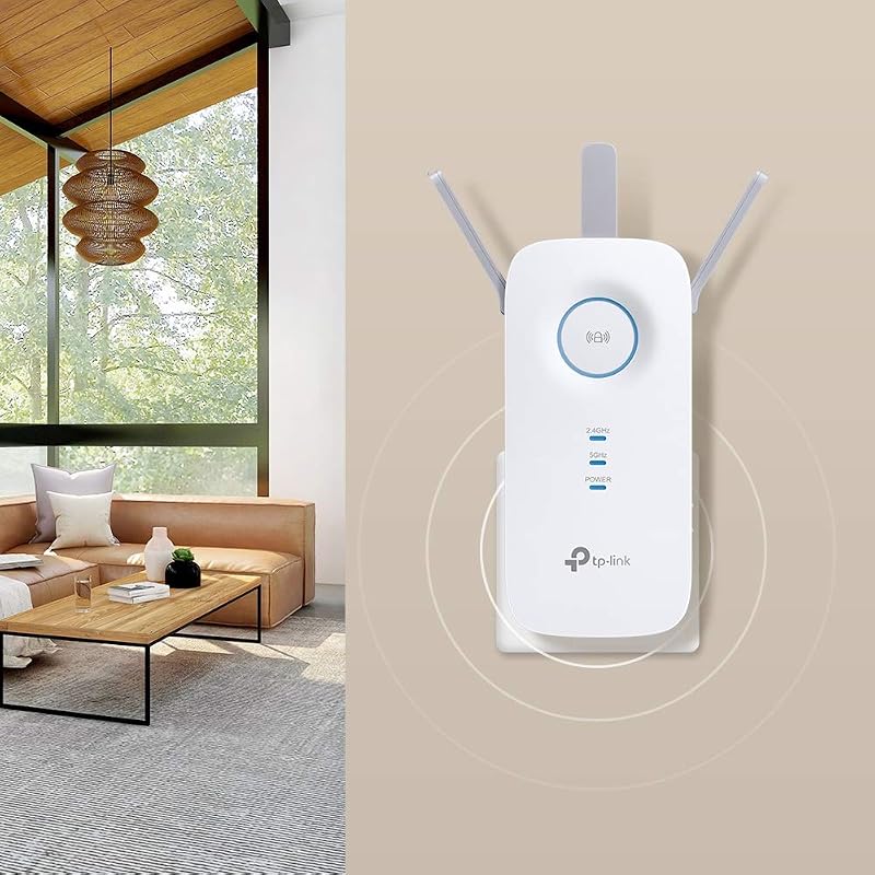 Répéteur WiFi Puissant 1900 Mbps, Couvre jusqu'à 150 m², RE550