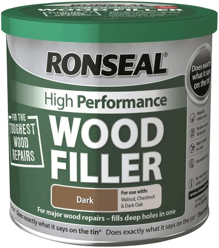 Ronseal HPWFD550G 550g High Performance Wood Filler Dark