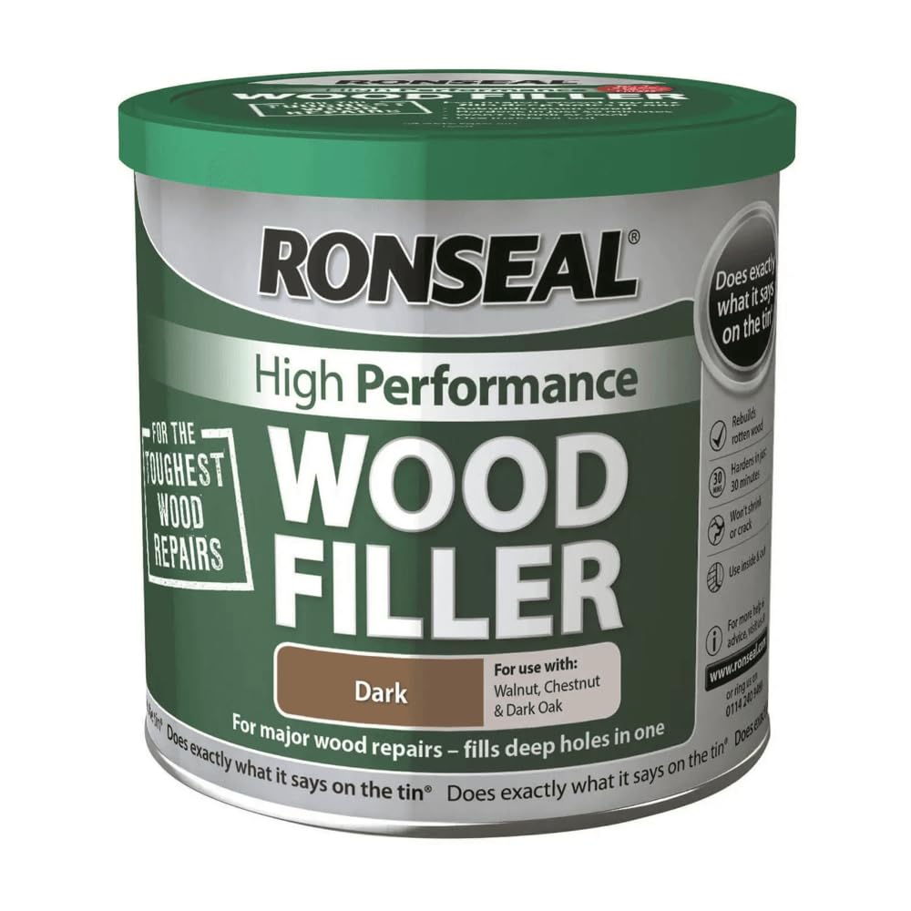 Ronseal HPWFD275G 275g High Performance Wood Filler - Dark