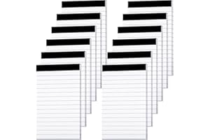 12 Pads Notepads Small Note Pads Refills 3 x 5 inch Lined Paper Pad with 30 Sheets Memo Pads Scratch Pads Server Writing Pad 