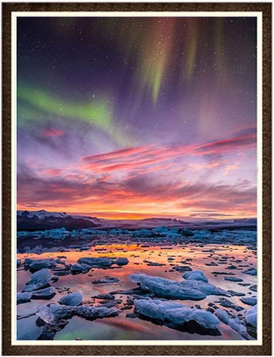 TankMR 30x40cm Forest Ocean Diamond Painting,DIY Full Drill Kit Rhinestone Crystal Embroidery Pictures Cross Stitch for Home Wall Decoration J6074